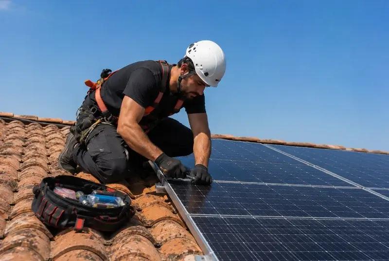 Maintenance et monitoring de panneaux solaires à Saint-Victor-de-Morestel